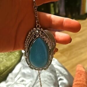 Turquoise/silver necklace